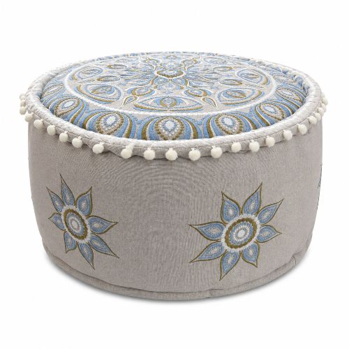 FLORAL FLOOR POUF